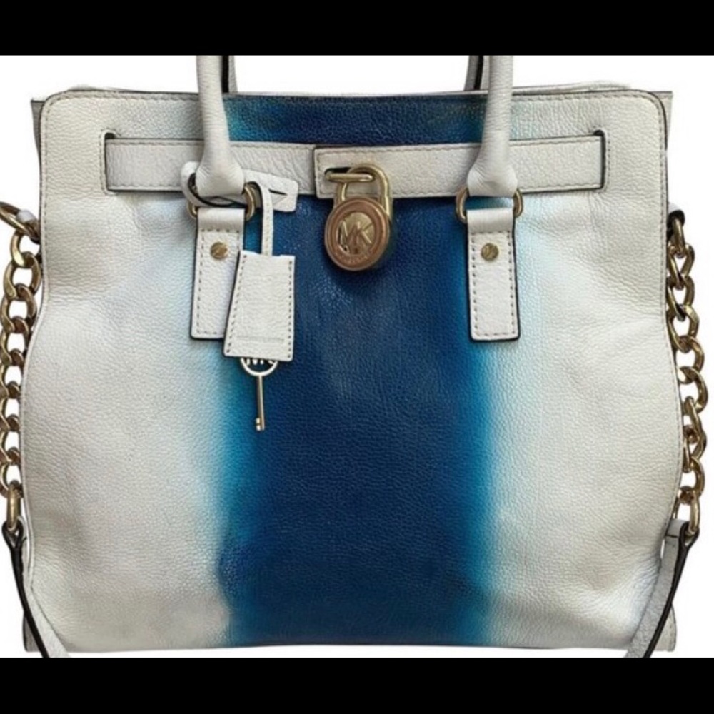 Rare Michael Kors hand sprayed Hamilton bag